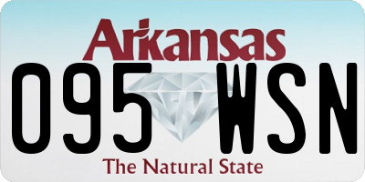 AR license plate 095WSN
