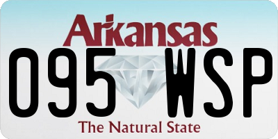 AR license plate 095WSP