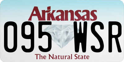 AR license plate 095WSR