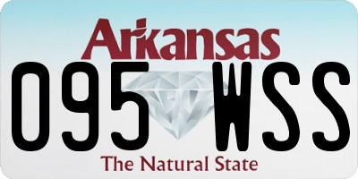 AR license plate 095WSS