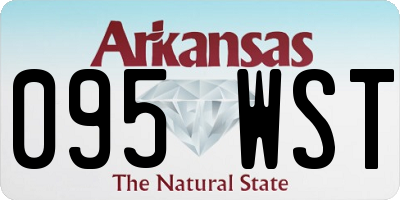 AR license plate 095WST