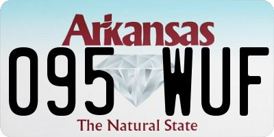 AR license plate 095WUF