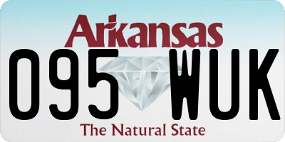 AR license plate 095WUK