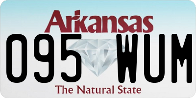 AR license plate 095WUM