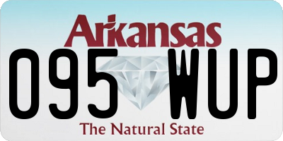 AR license plate 095WUP