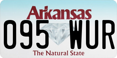 AR license plate 095WUR
