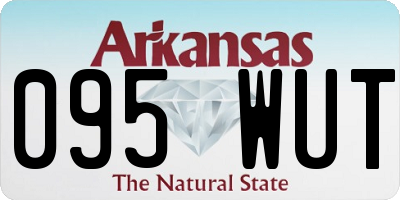 AR license plate 095WUT