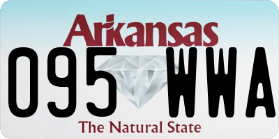 AR license plate 095WWA