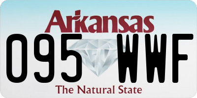 AR license plate 095WWF