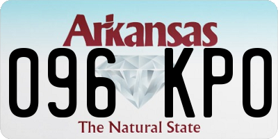 AR license plate 096KPO