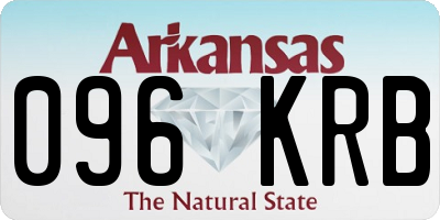AR license plate 096KRB