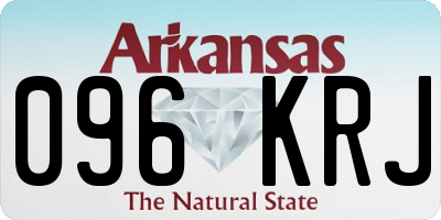 AR license plate 096KRJ