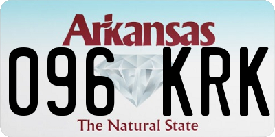 AR license plate 096KRK