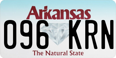 AR license plate 096KRN
