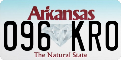 AR license plate 096KRO