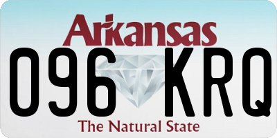 AR license plate 096KRQ