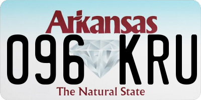 AR license plate 096KRU