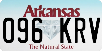 AR license plate 096KRV