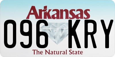 AR license plate 096KRY