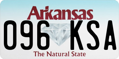 AR license plate 096KSA