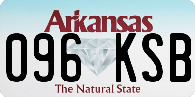 AR license plate 096KSB