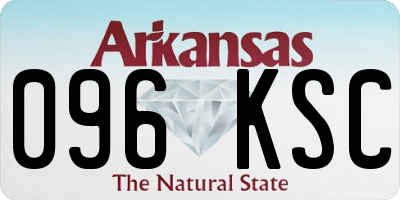AR license plate 096KSC