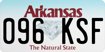 AR license plate 096KSF