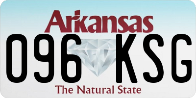 AR license plate 096KSG