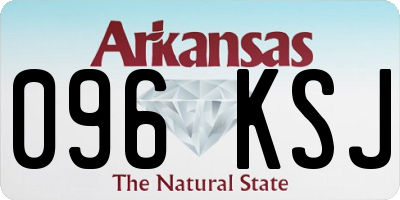 AR license plate 096KSJ