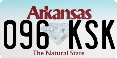 AR license plate 096KSK