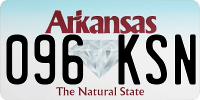 AR license plate 096KSN
