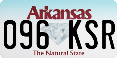 AR license plate 096KSR