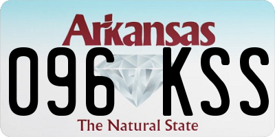 AR license plate 096KSS