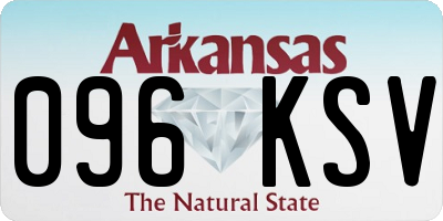 AR license plate 096KSV