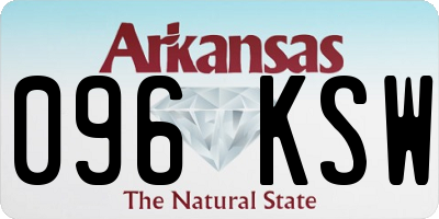 AR license plate 096KSW