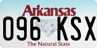 AR license plate 096KSX