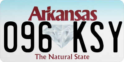 AR license plate 096KSY