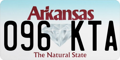 AR license plate 096KTA