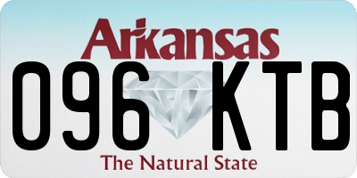 AR license plate 096KTB