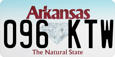 AR license plate 096KTW