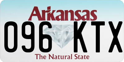 AR license plate 096KTX