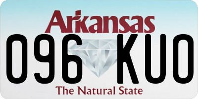 AR license plate 096KUO