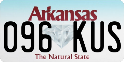 AR license plate 096KUS