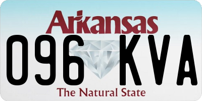AR license plate 096KVA