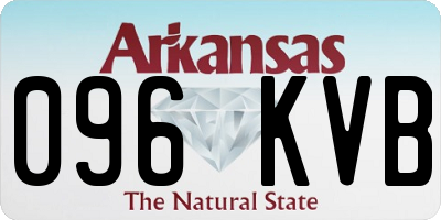 AR license plate 096KVB