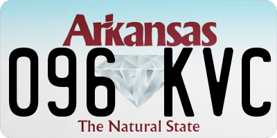 AR license plate 096KVC