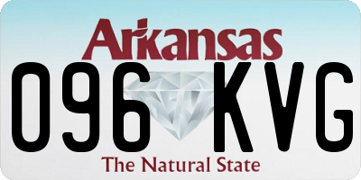 AR license plate 096KVG