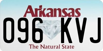 AR license plate 096KVJ