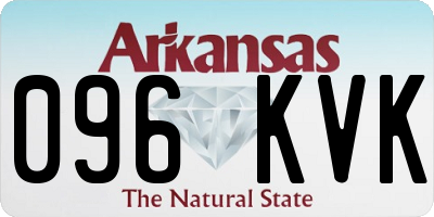 AR license plate 096KVK
