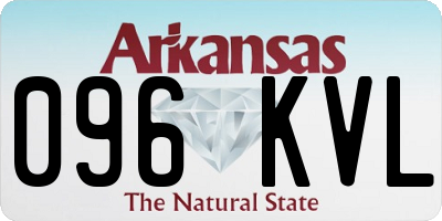 AR license plate 096KVL
